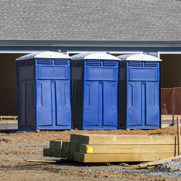 what is the expected delivery and pickup timeframe for the porta potties in Union Bridge Maryland